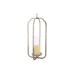 Ljusstakar Home ESPRIT Silvrig Glas Stl 21 x 21 x 49 cm