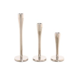 Kandelaber Home ESPRIT Silvrig Aluminium Modern 7,5 x 7,5 x 25 c