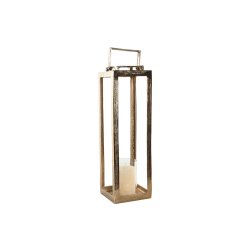 Lykta Home ESPRIT Gyllene Aluminium Glas Modern 20 x 20 x 74 cm