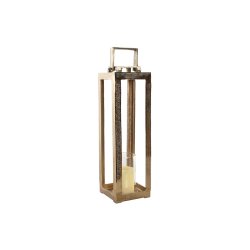 Lykta Home ESPRIT Gyllene Aluminium Glas Modern 15 x 15 x 59 cm