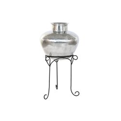 Vas Home ESPRIT Svart Silvrig Aluminium 45 x 45 x 95 cm