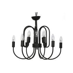 Taklampa Home ESPRIT Svart Metall 54 x 54 x 46 cm