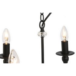 Taklampa Home ESPRIT Svart Metall 25 W 54 x 54 x 46 cm