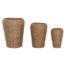 Kruka Home ESPRIT Brun Metall Fibrer Urban 44 x 44 x 60 cm (3 De