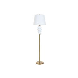 Golvlampa Home ESPRIT Vit Gyllene 220 V 43 x 43 x 170 cm