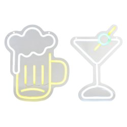 Belysning dekoration Home ESPRIT Akryl Urban 21 X 1,5 X 30 CM (2