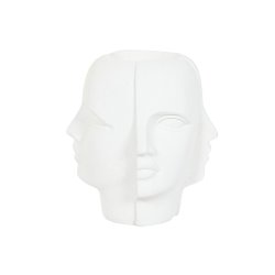 Kruka Home ESPRIT Vit Magnesium Modern Ansikte 49 x 49 x 50 cm