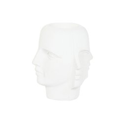 Kruka Home ESPRIT Vit Magnesium Modern Ansikte 49 x 49 x 50 cm