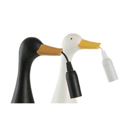 Bordslampa Home ESPRIT Gul Vit Svart 25 W 220 V (2 antal)