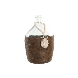 Vas Home ESPRIT Transparent Mrkbrun Glas Naturell Kolonial 26 x