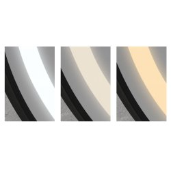 Garderobsspeglar Home ESPRIT Svart Aluminium 60 x 0,5 x 165 cm