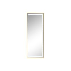 Garderobsspeglar Home ESPRIT Gyllene Aluminium 50 x 0,5 x 150 cm