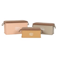 Koffertset Home ESPRIT Polyuretan Metall Urban 69,5 X 36,5 X 38,