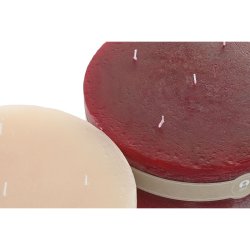 Ljus Home ESPRIT R�d Kr�m Jul 25 x 25 x 10 cm (2 antal)