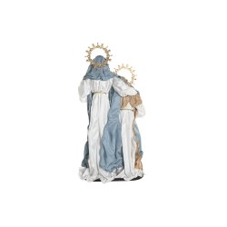 Julkrubba-set Home ESPRIT Bl Vit 48 x 28 x 90 cm