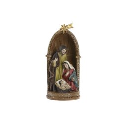 Julkrubba-set Home ESPRIT Multicolour Harts 11 x 10,5 x 22,5 cm