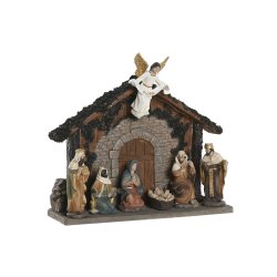 Julkrubba-set Home ESPRIT Multicolour Harts
