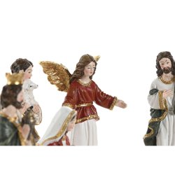 Julkrubba-set Home ESPRIT Multicolour Harts (8 Delar)