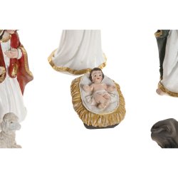 Julkrubba-set Home ESPRIT Multicolour Harts (8 Delar)
