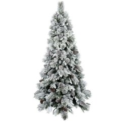 Julgran Home ESPRIT Vit PVC Snfall
