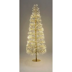 Julgran Home ESPRIT Gyllene 40 x 40 x 120 cm