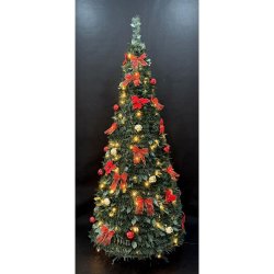 Julgran Home ESPRIT Rd Grn PVC