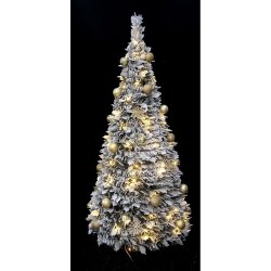 Julgran Home ESPRIT Gyllene PVC Snfall
