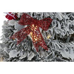 Julgran Home ESPRIT Vit Rd PVC Snfall