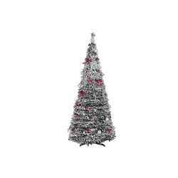Julgran Home ESPRIT Vit Rd PVC Snfall