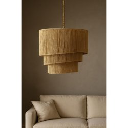 Taklampa Home ESPRIT Brun Metall Snre 50 x 50 x 50 cm