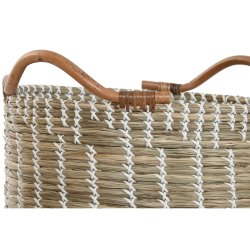 Korg - set Home ESPRIT Vit Naturell Sjgrs (3 Delar)