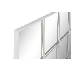 Vggspegel Home ESPRIT Vit Fnster Scandi 122 x 2 x 122 cm