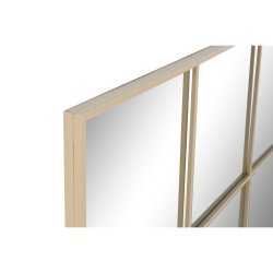 Vggspegel Home ESPRIT Beige Fnster Scandi 122 x 2 x 122 cm