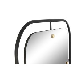 Vggspegel Home ESPRIT Svart Gyllene Modern