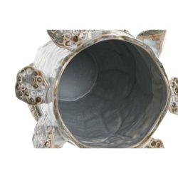 Vas Home ESPRIT Bl Vit Keramik 27 x 27 x 35 cm