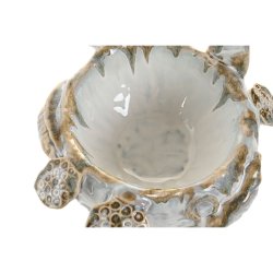 Bordsdekoration Home ESPRIT Bl Vit Keramik 28 x 25 x 13 cm