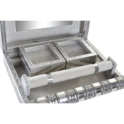 Smyckeskrin Home ESPRIT Silvrig Naturell Tr Aluminium 27,5 x 21