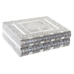 Smyckeskrin Home ESPRIT Silvrig Naturell Tr Aluminium 22,5 x 18