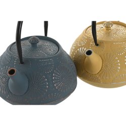 Tekanna Home ESPRIT Gul Turkos Rostfritt stl Jrn 1,2 L (2 anta