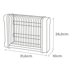 Elektrisk Myggfngare EDM 06520 Svart 6 W RMS x 2 12 W 31,6 x 10