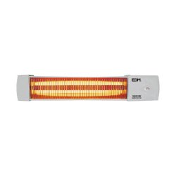 Kvartsvrmare EDM 07103 07103 Vit Gr 600-1200 W Bad