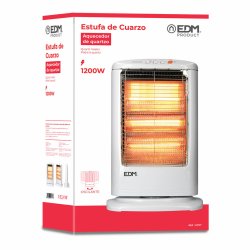 Kvartsvrmare EDM 07117 07117 Vit 1200 W
