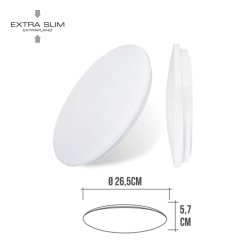 Inflld taklampa med LED EDM 32515 F 12 W 60 W 80 W (4000 K)