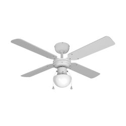 Takflkt med belysning EDM 33800 Caribe Vit 50 W