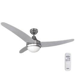 Takflkt med belysning EDM 33804 Egeo Silvrig 60 W