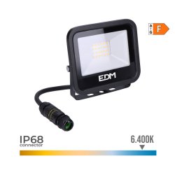 LED spotlight EDM 70401 Black Series Svart F 20 W 12,4 x 10,6 x