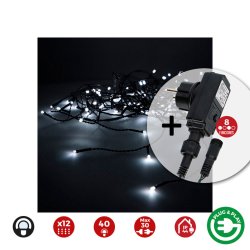 Gardinbelysning med LED EDM 71482 Icicle Easy-Connect 100 W 0,72