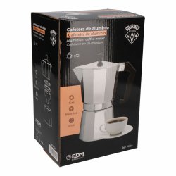 Italiensk Kaffepanna EDM Aluminium 12 Csszk