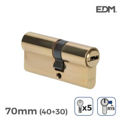 Cylinder EDM 85169 r15 Gyllene Mssing Lngt kamls Europeisk