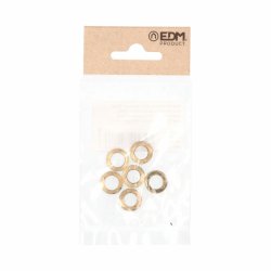 Brickor EDM OV02 Oval Gngjrn Mssing  14 mm 14 x 9 x 2 mm